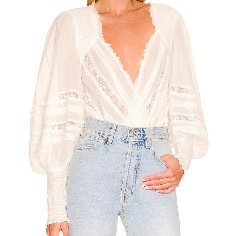 Free People - Eloise Smocked Bodysuit